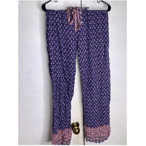 Bohemian style printed pants